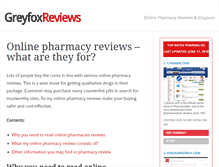 Tablet Screenshot of greyfoxreviews.com